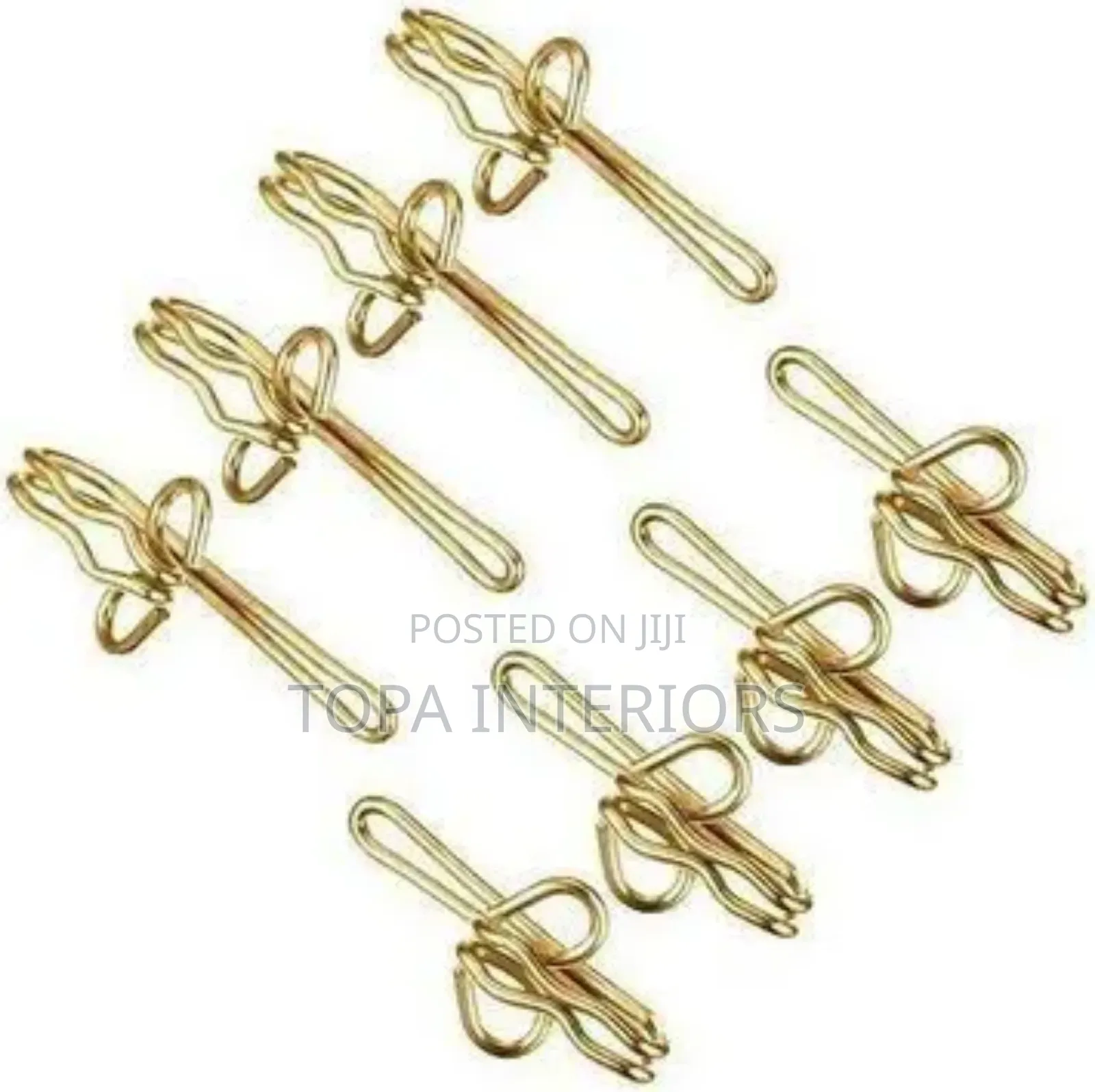 100 Pieces Box Metal Curtain Hooks