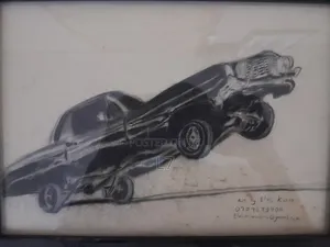 My A4-Size Art on a Hydraulic Car .