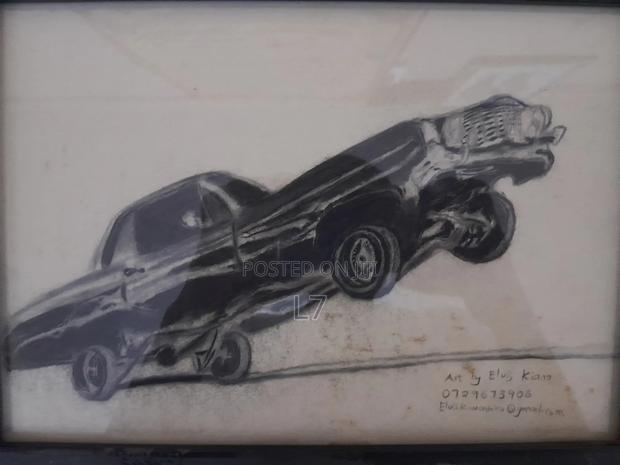 My A4-Size Art on a Hydraulic Car . - main view