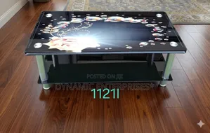 Modern Black Glass Coffee Table