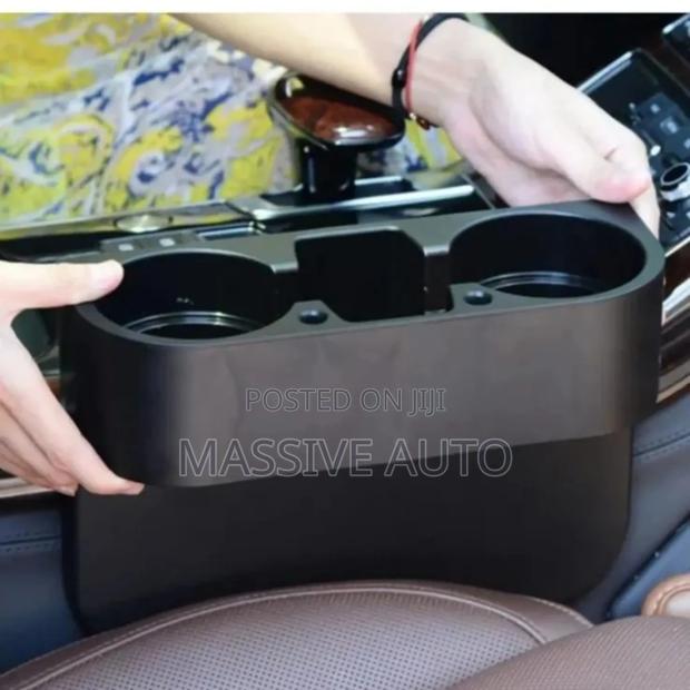 Black Double Car Cup Holder/ Dual Car Cup Holder