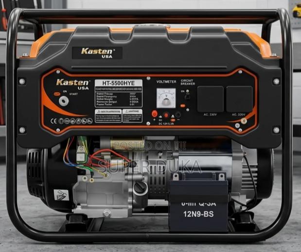Kasten Usa Ht-5500hye 5.0kva Petrol Generator - Electric Start.