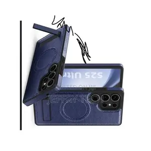 Samsung Galaxy S24 Ultra Pu Leather Magnetic Adsorption Wireless Char