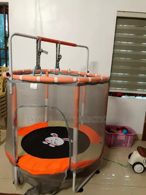 Kids Mini Trampoline With Net – Safe Indoor Active Play