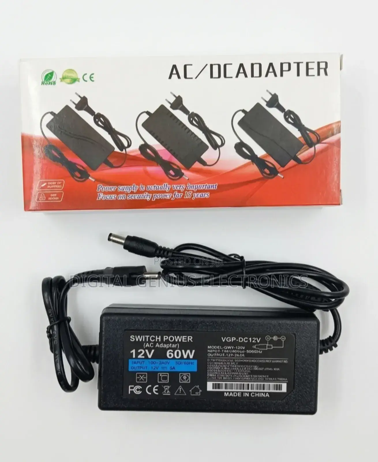 12v 5a Ac/Dc Adapter