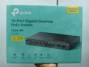 Tp-Link Ls1210gp 10-Port Gigabit Desktop Switch With 8-Port Poe+