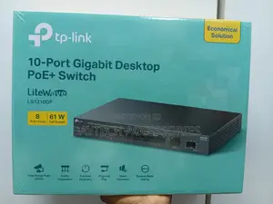 Tp-Link Ls1210gp 10-Port Gigabit Desktop Switch With 8-Port Poe+
