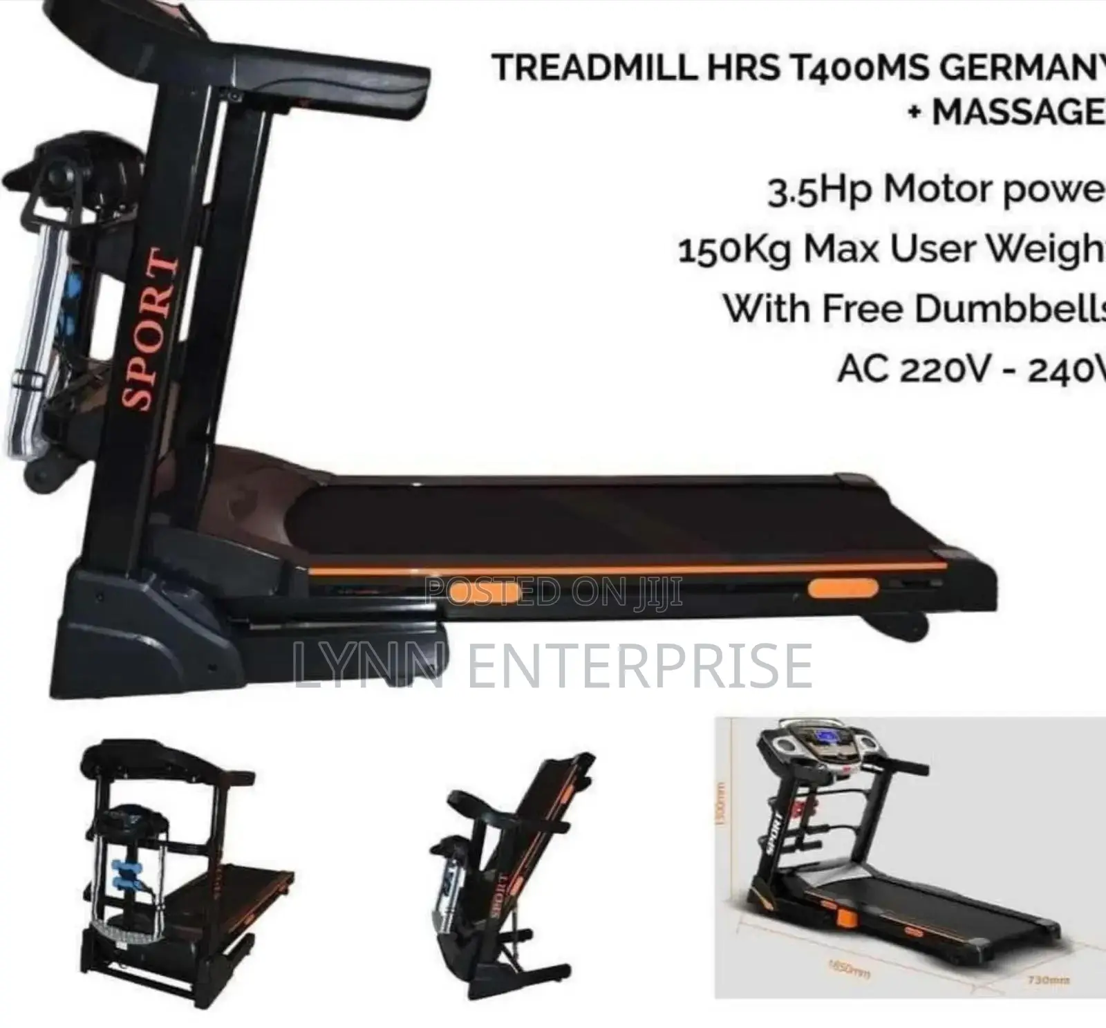 *Auto Incline Treadmill With Massage Belt*