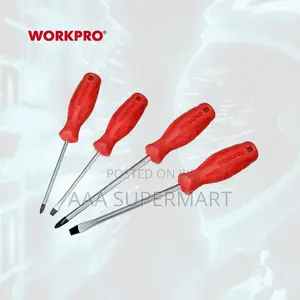 Wp221004 Cr-v Slotted Screwdriver, 6.5x150mm Workpro