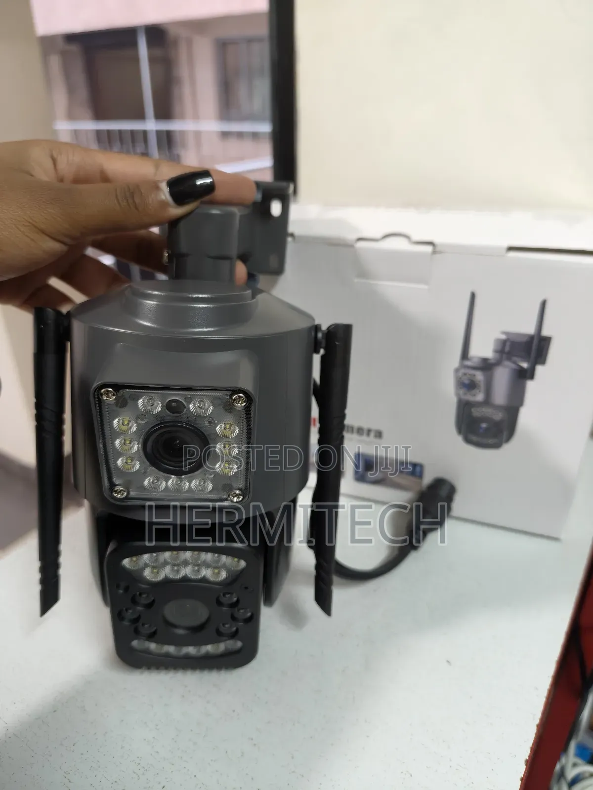 Dual Lens Electric 4g Ethernet Cable Motion Sensor 3600rotation