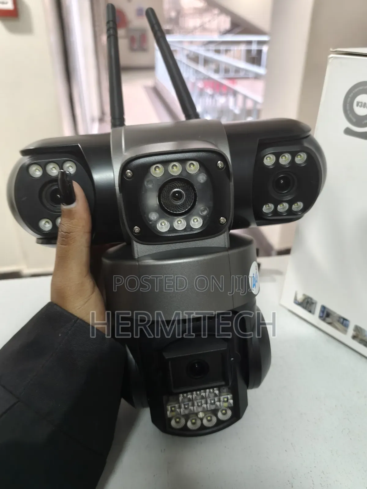 Triple Lens Triple Screen Display CCTV 4g Support