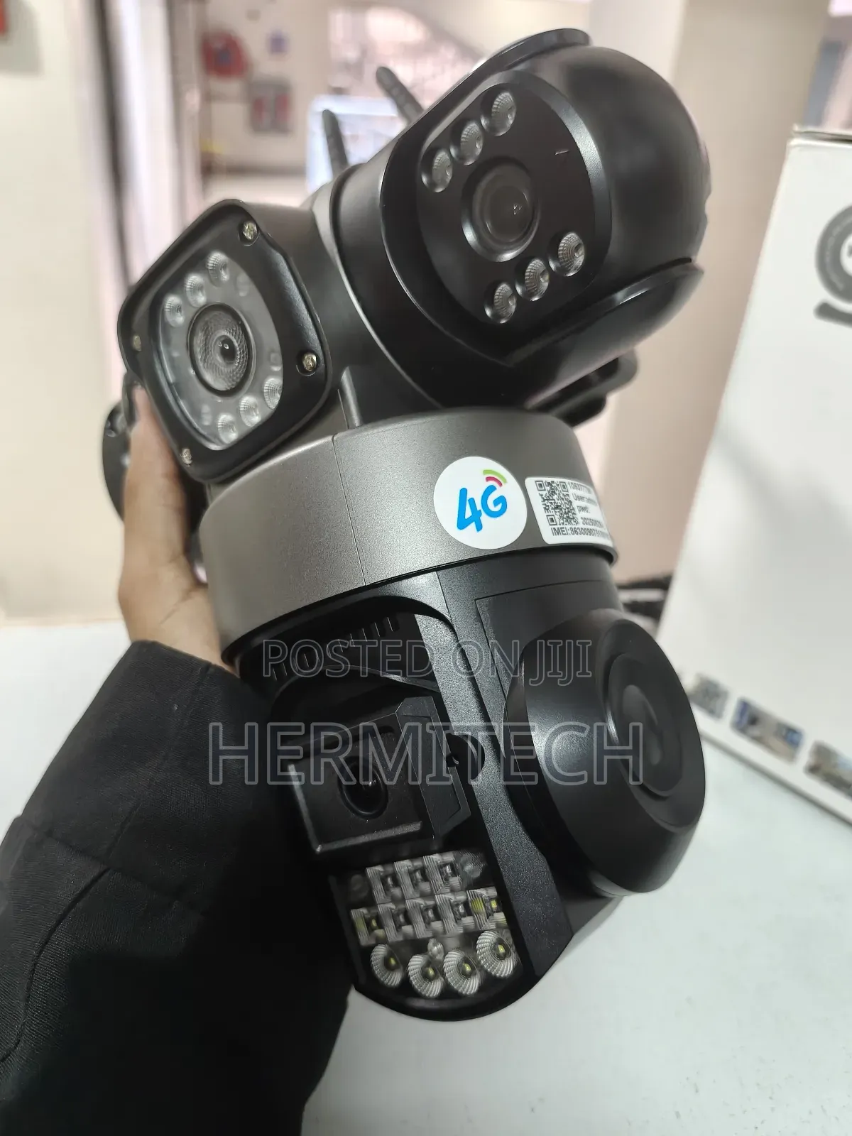 Triple Lens Triple Screen Display CCTV 4g Support