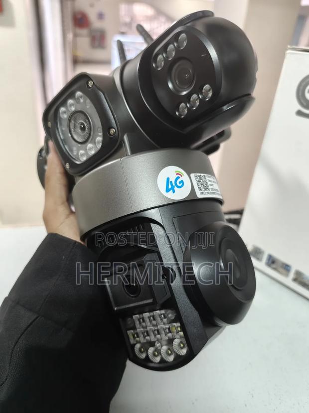 Triple Lens Triple Screen Display CCTV 4g Support - thumbnail 2