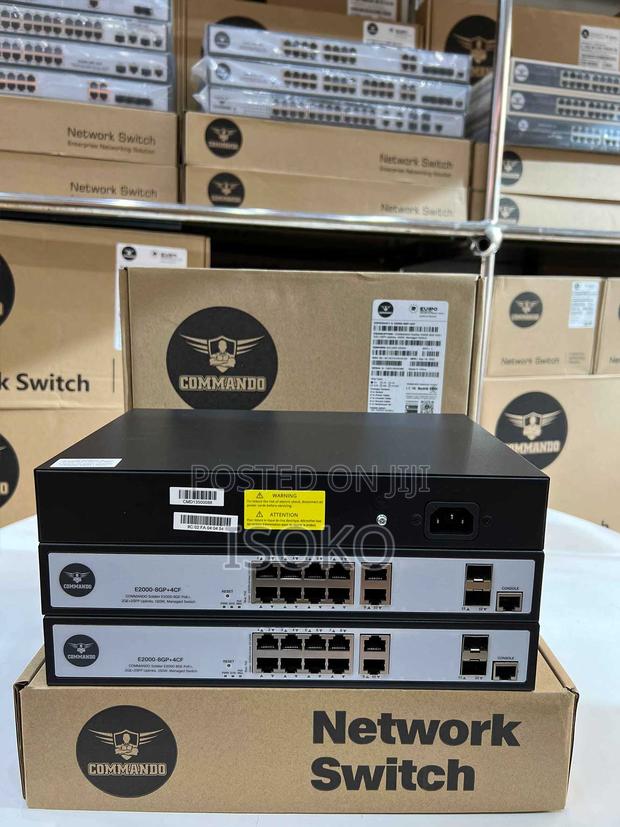 E2000-8gp-4cfcommando Soldier E2000 8ge Full Poe/Poe+, 2ge+2sf - thumbnail 2