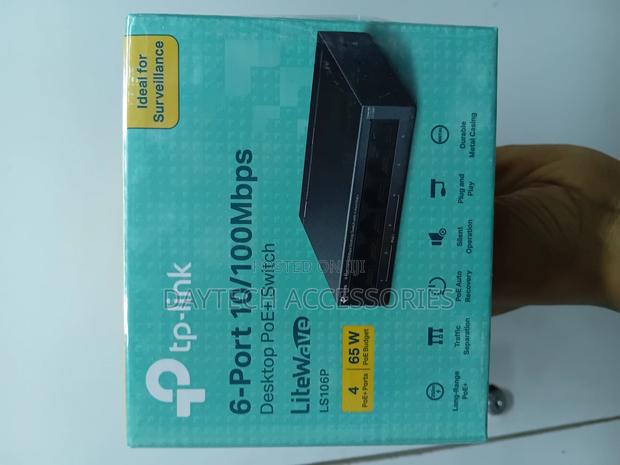 Tp-link Ls106p Litewave 6-port 10/100mbps Desktop Poe+ Switch. - main view