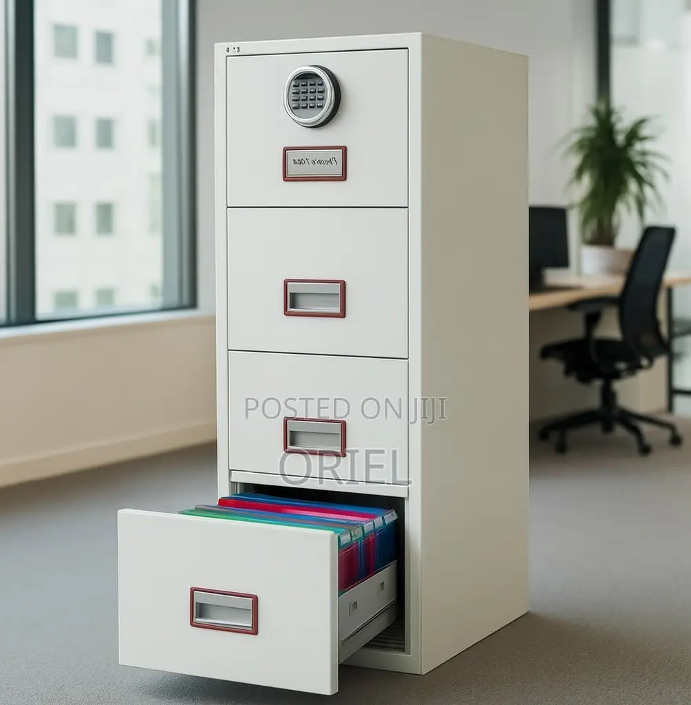 Office Cabinet : Diplomat Digital 4-Drawer Fireproof Filing Cabinet