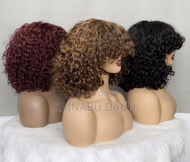 Brazilian Human Hair Curly Short Bob Wig