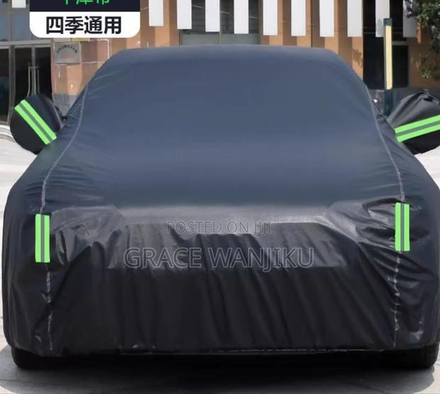 *High Quality Universal Black Car Cover With Fleece