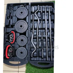 58kg Dumbbells Set With a Curl Bar and Kettlebell Holder