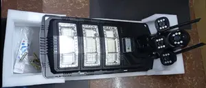 V380 Wifi Enabledtriple Lens Floodlight Solar PTZ Camera With 450watts