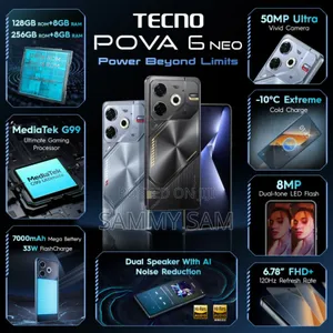 New Tecno Pova 6 Neo 256 GB Silver