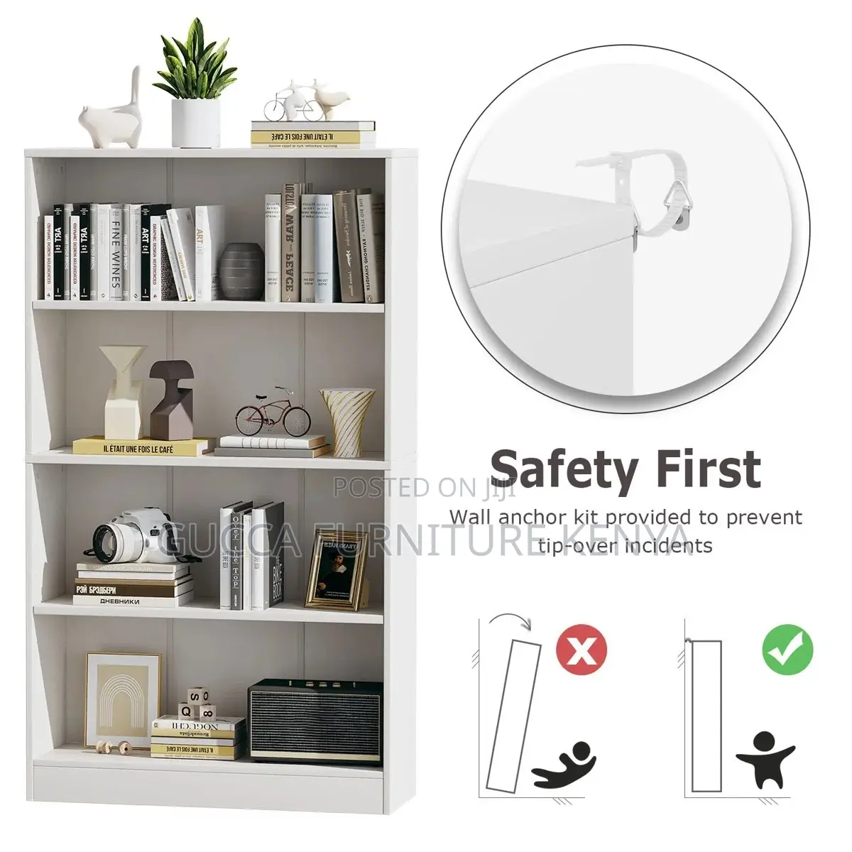 5-Tier Custom Home Office Storage Bookshelf