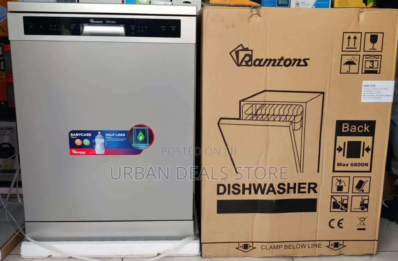 13 Dishes 12 Setting Capacity Ramtons Rw 300 Dish Washer