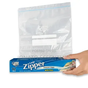 Chef Elite Heavy Duty Zipper Freezer Bags (12pcs) - Large 2kg Size