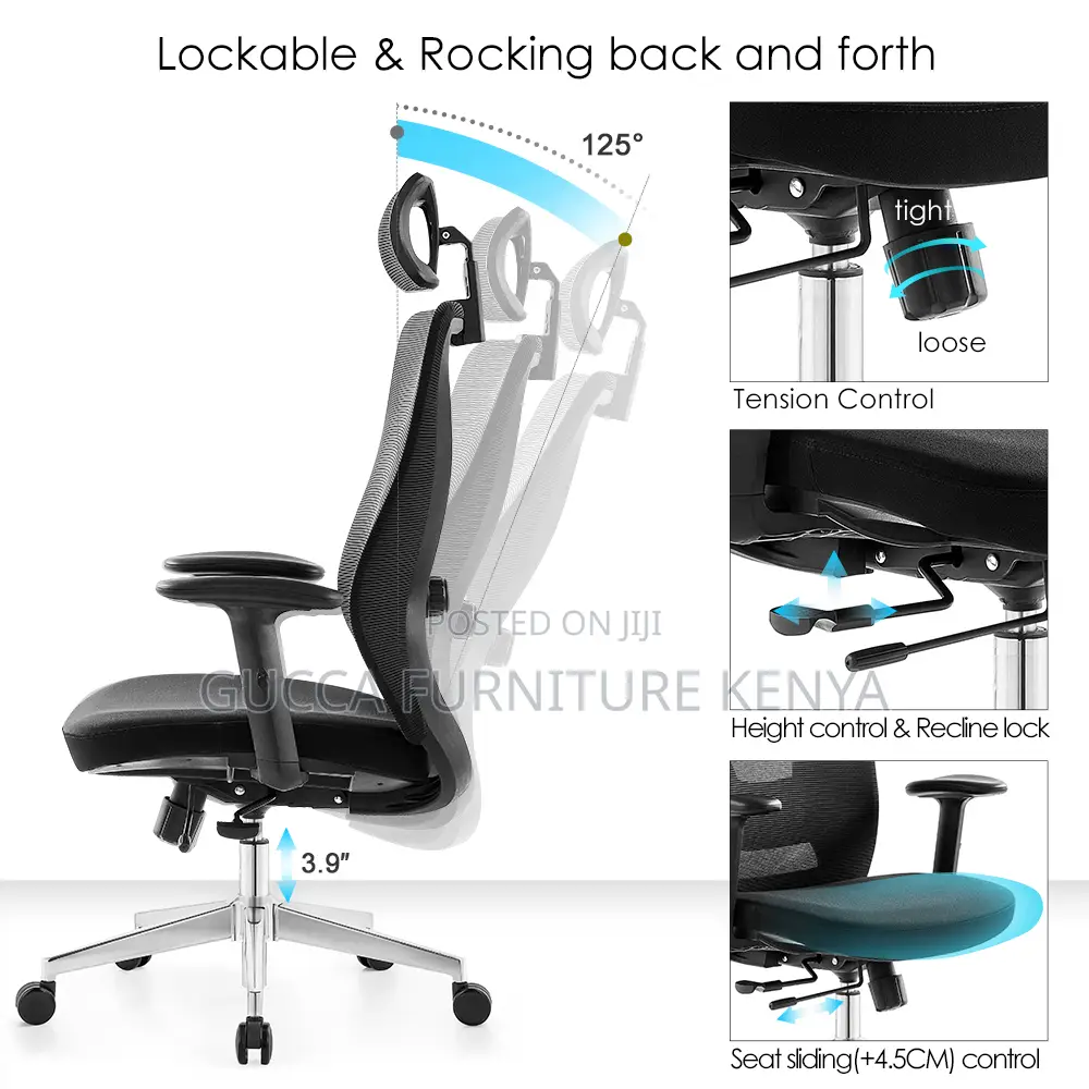 Modern Executive Orthopedic Office Swivel Chair