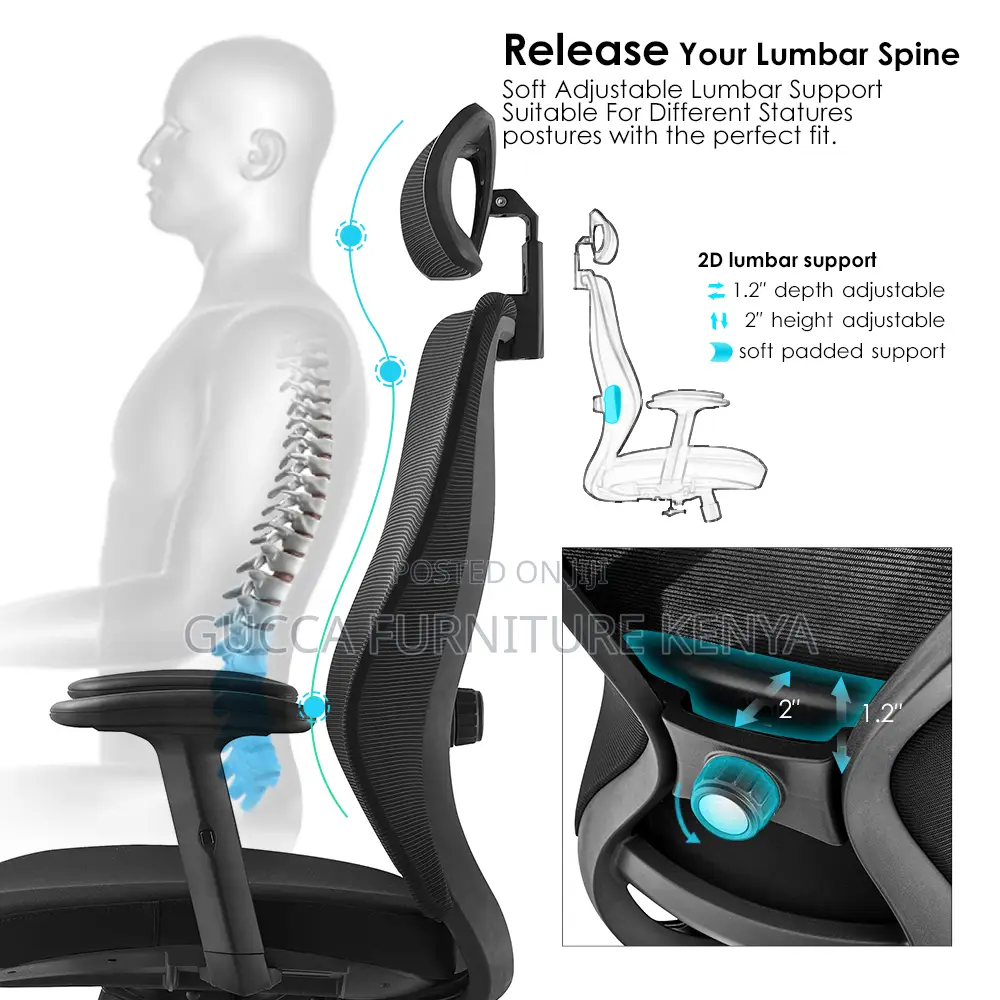 Modern Executive Orthopedic Office Swivel Chair