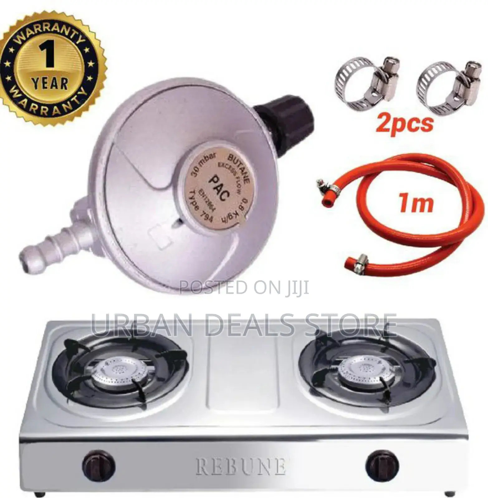 Rebune 2 Burner Gas Stove Cooker