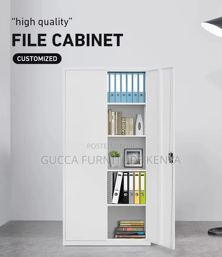 2-Swing Door Metallic File Storage Cabinet