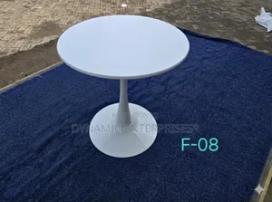 Modern White Round Tulip Dining Table