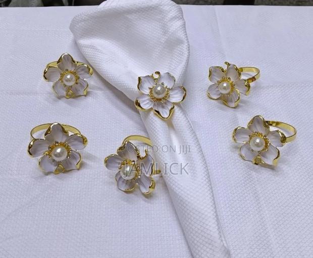 6pcs Napkin Ring Holders –Bz - thumbnail 2