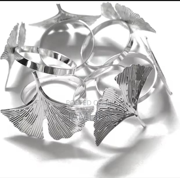 12pcs Napkin Ring Holders – Bz - thumbnail 2