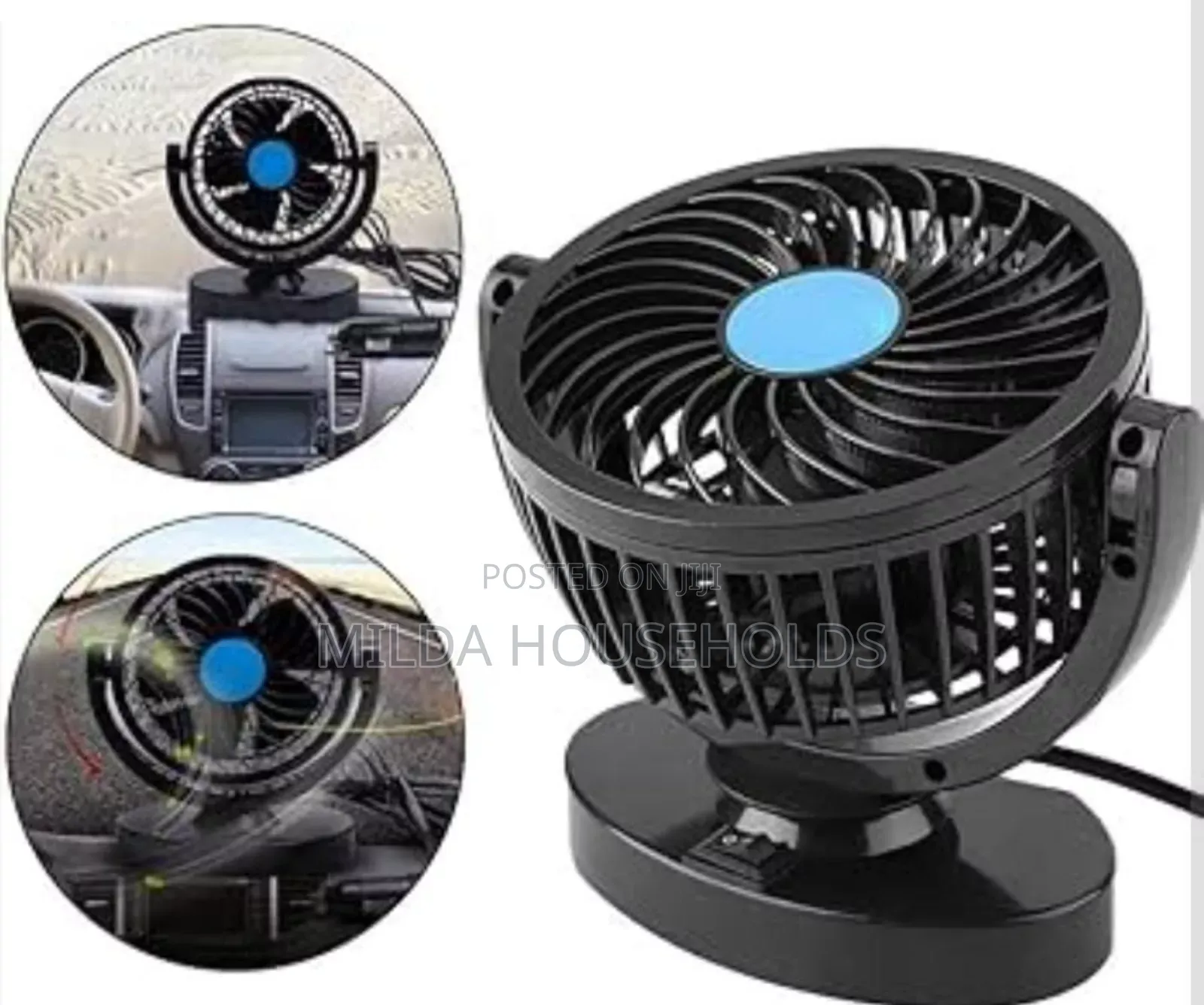 Single-Head Car Dashboard Fan.