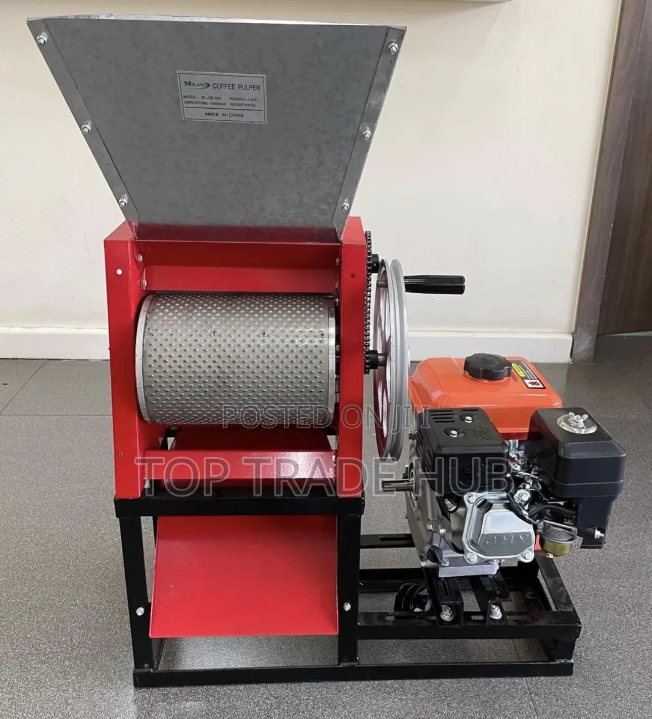 Milano Italia Coffee  Pulper With Petrol Engine 8hp