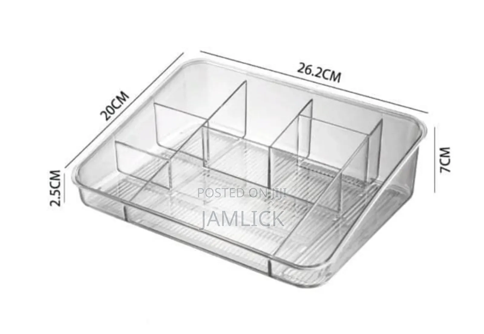 8 Sections Makeup/Cosmetic Storage Tray Organizer –Bz