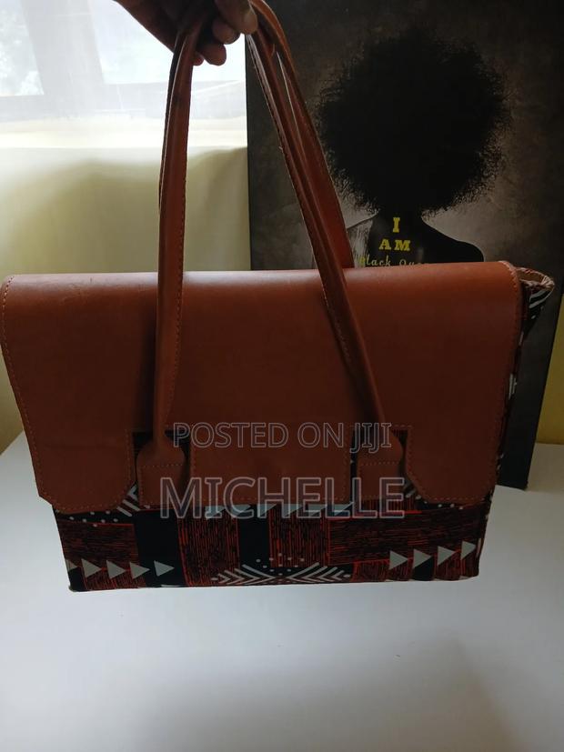 Leather Ankara Bags