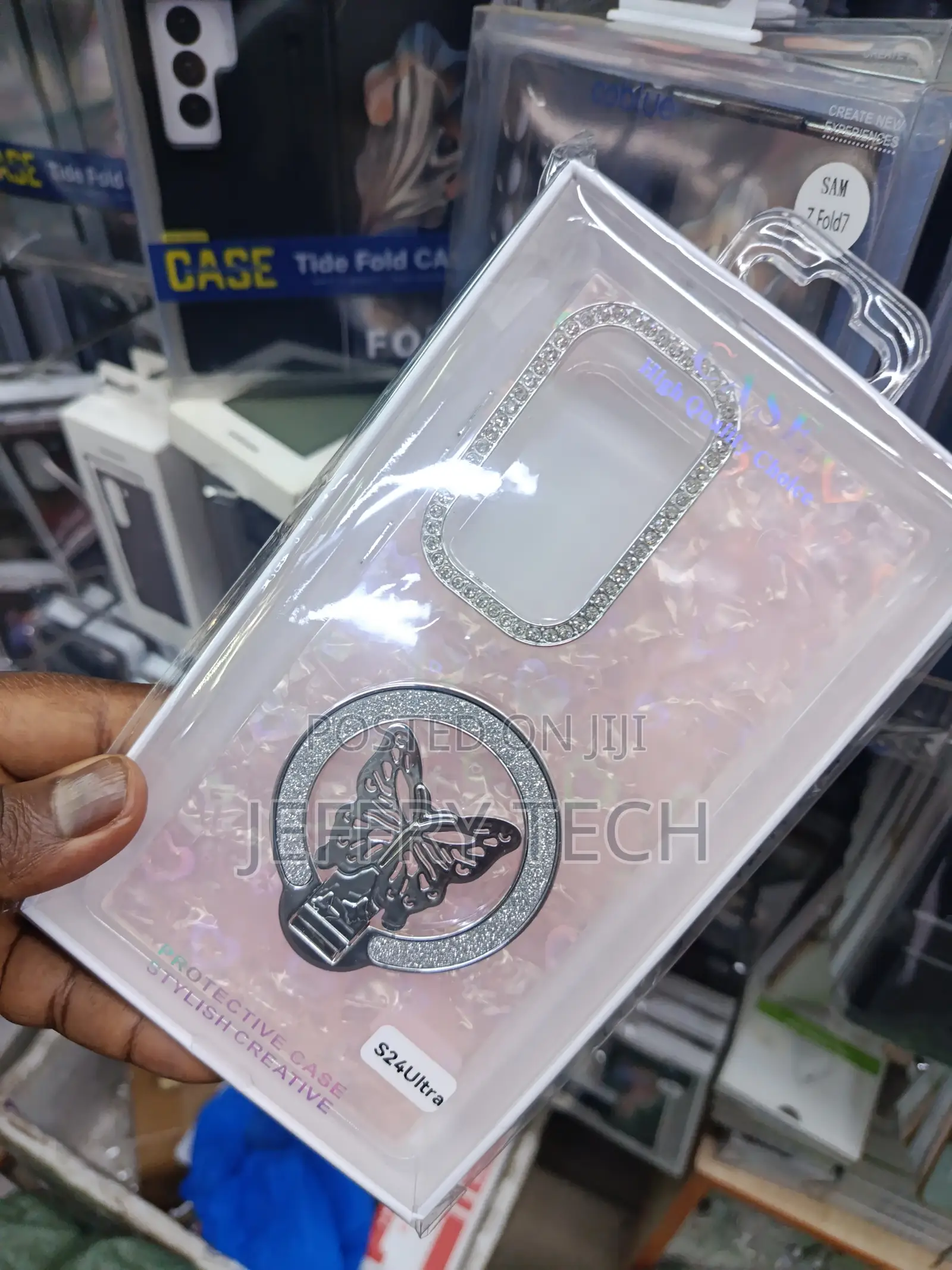 Miad Luxury Glitter Butterfly Phone Case for Samsung Galaxy S24 Ultra