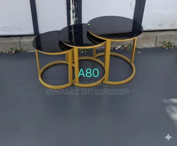 3-Piece Luxury Glass Nesting Table