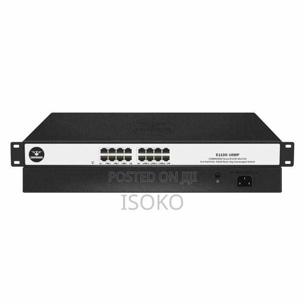 E1100-16m Commando Scout E1100 16x2.5g Multi-Gig Unmanaged Switch
