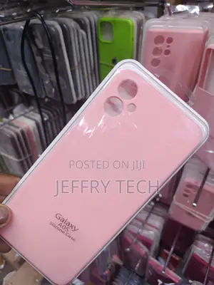 Wagon Samsung Galaxy A05 Liquid Silicone Case With Inner Lining -Pink