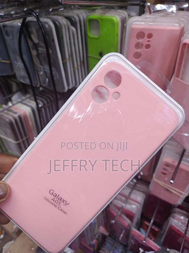 Wagon Samsung Galaxy A05 Liquid Silicone Case With Inner Lining -Pink - thumbnail 2