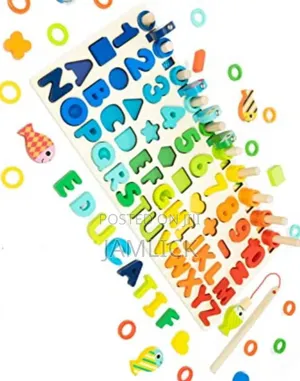 Montessori Fishing Toy With Abc Numbers –Jy