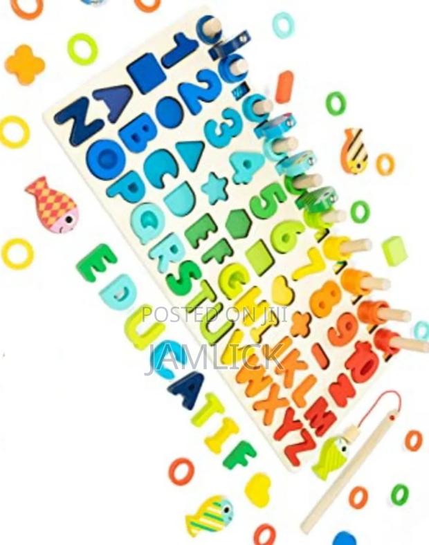 Montessori Fishing Toy With Abc Numbers –Jy