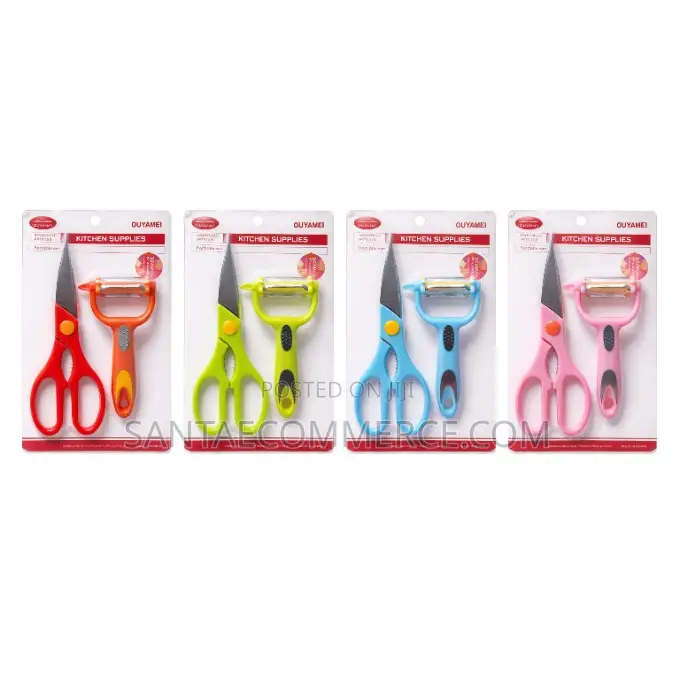 2-in-1 Kitchen Peeler Scissors Set