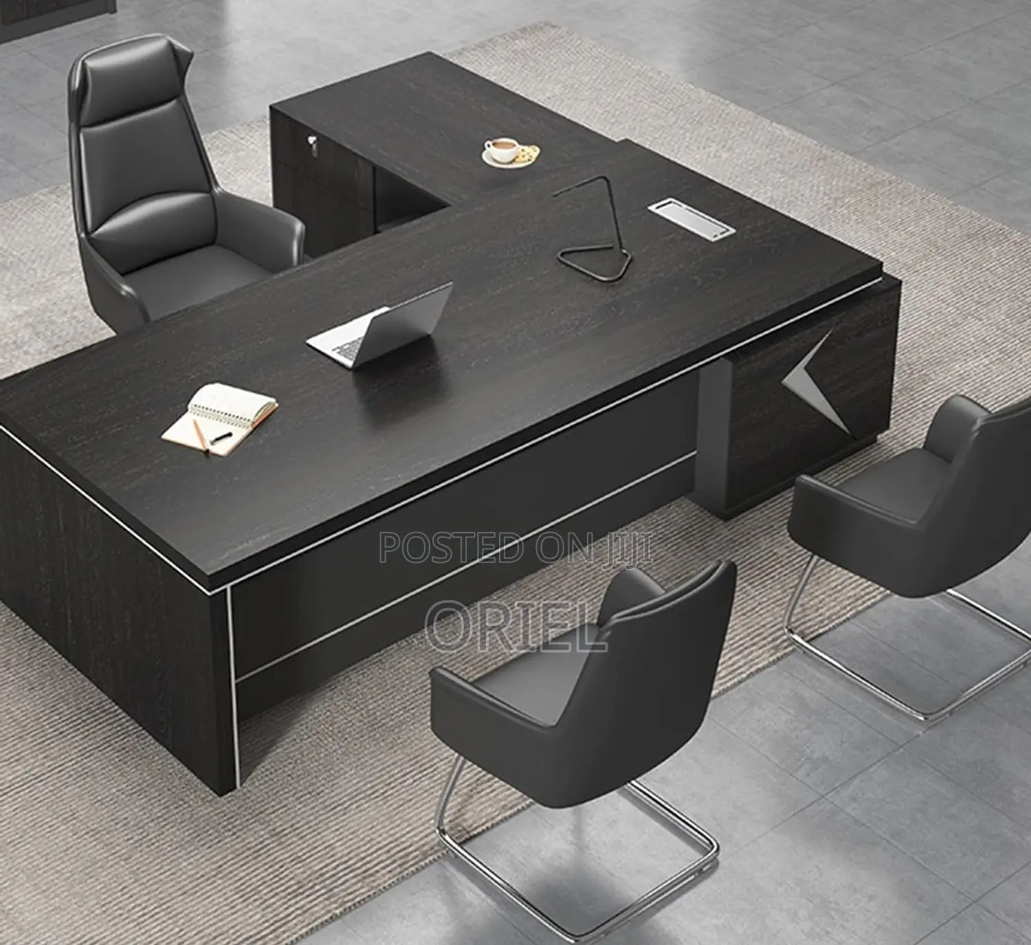 Office Desk : 1.8-Meter Executive Office Desk-L-Shaped