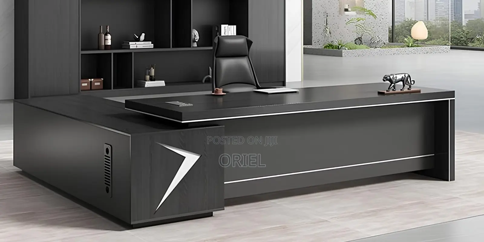 Office Desk : 1.8-Meter Executive Office Desk-L-Shaped