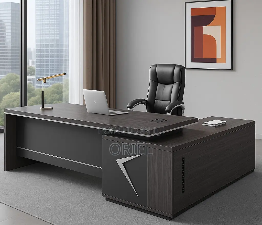 Office Desk : 1.8-Meter Executive Office Desk-L-Shaped